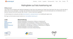 Desktop Screenshot of lists.hostsharing.net